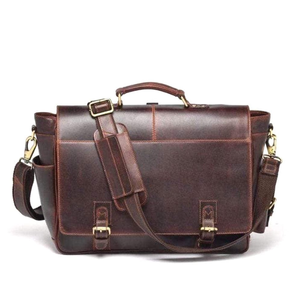 Men's Buffalo Leather Messenger Bag