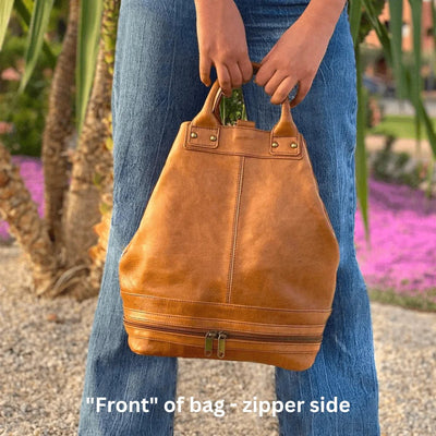 Zoey Handmade Leather Bucket Bag (Promo)