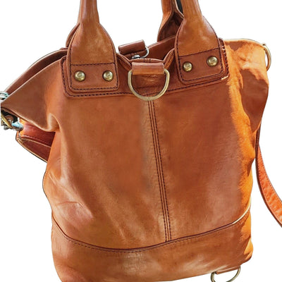 Zoey Handmade Leather Bucket Bag (Promo)