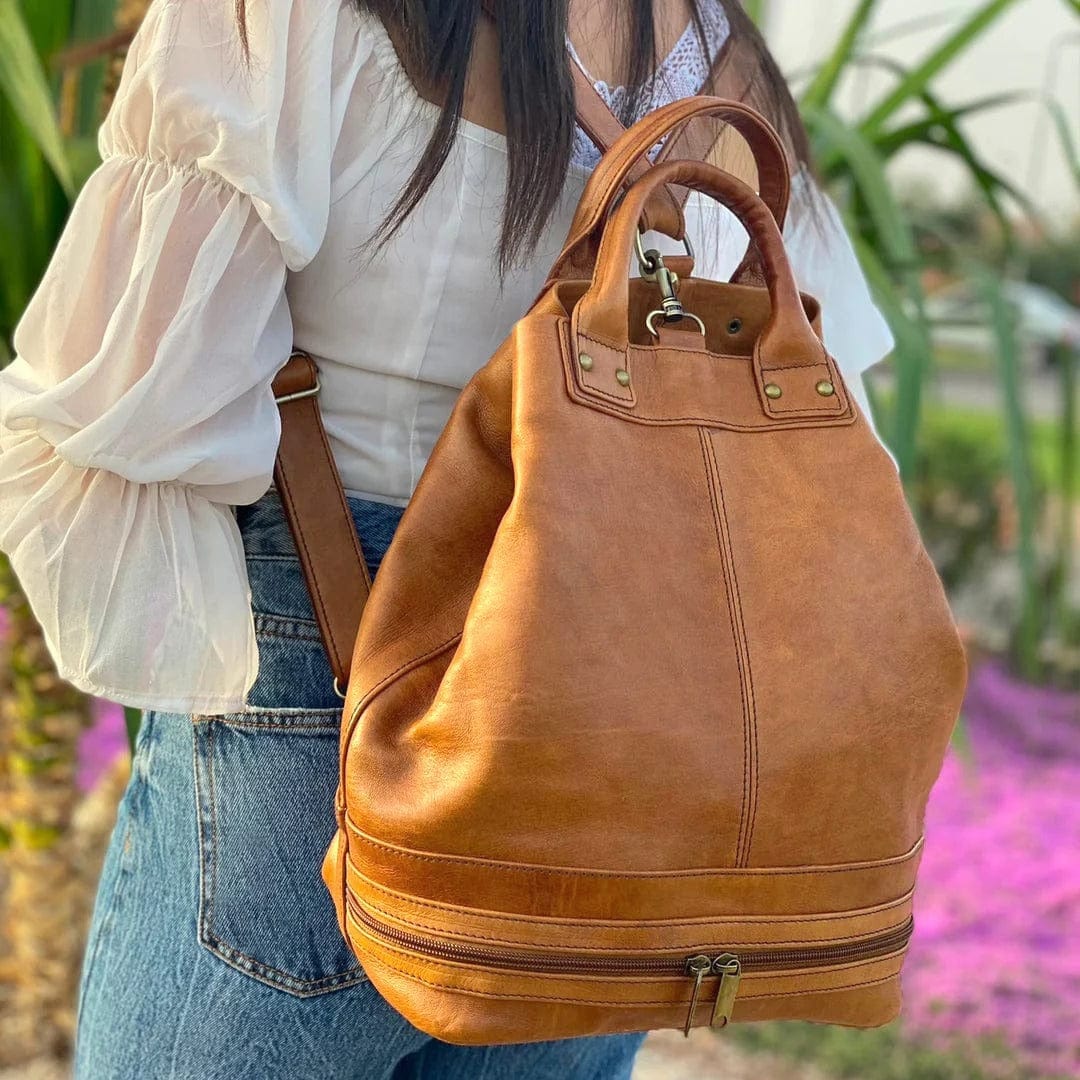 Zoey Handmade Leather Bucket Bag (Promo)