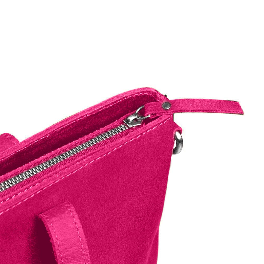 💝Malibu Pink Eva Leather Tote + Leather Heart Wristlet