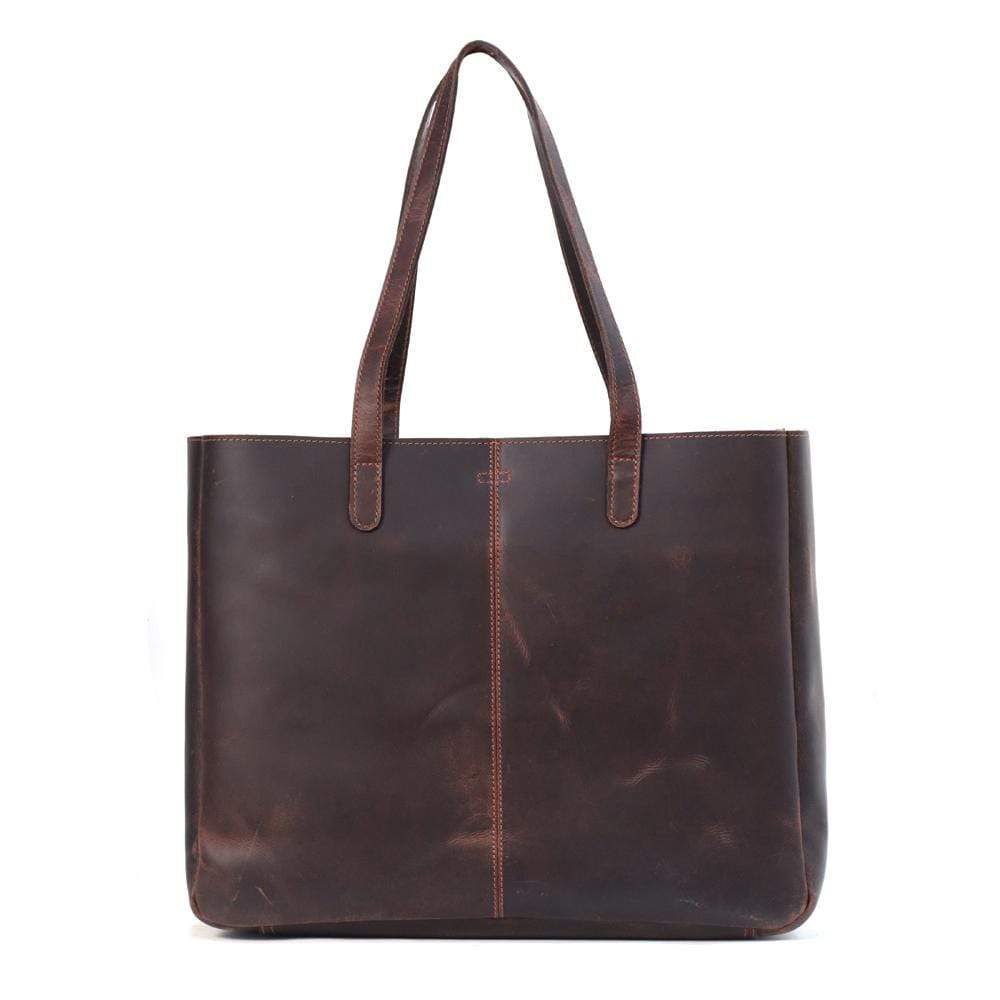 Leather large tote made in Tulsa Oklahoma by hand at Blackburn Goods —  Blackburn Goods