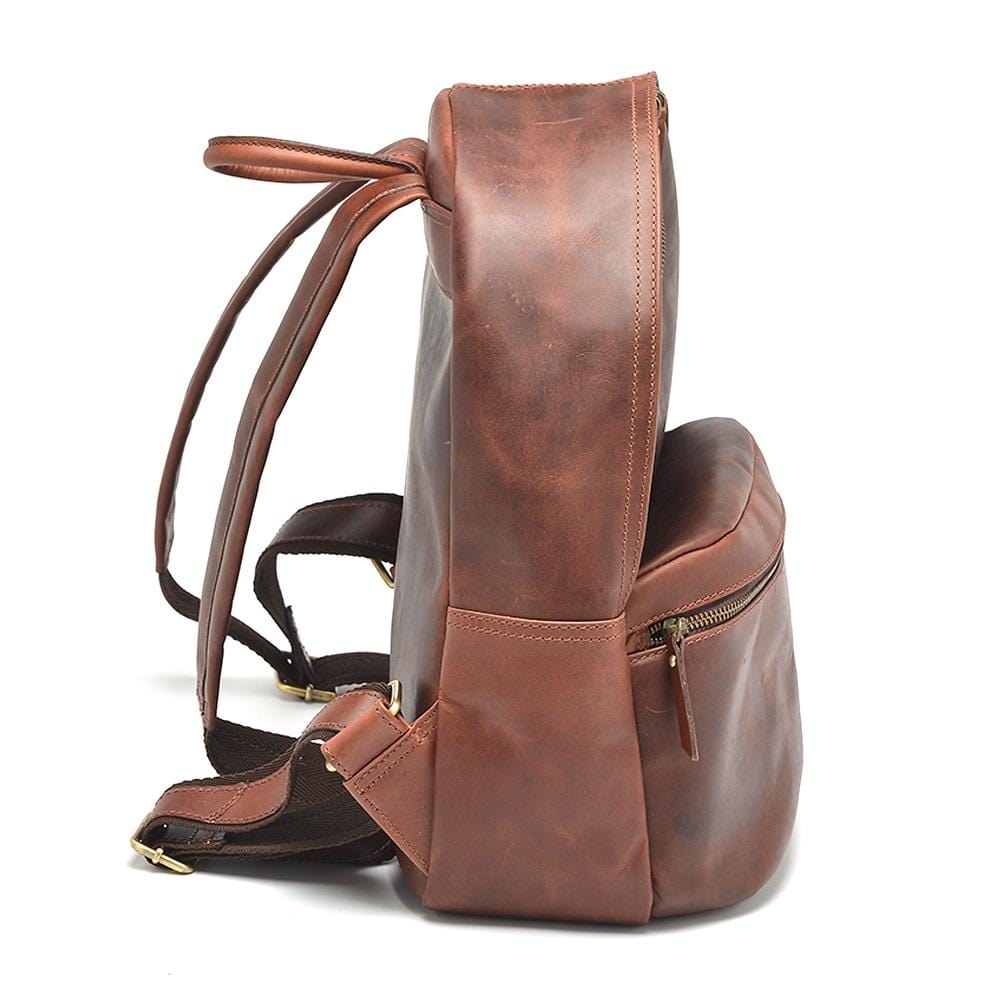 Rustic Leather Backpack