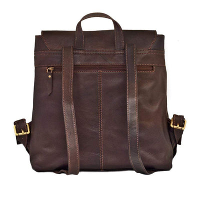 Scarlet Leather Backpack