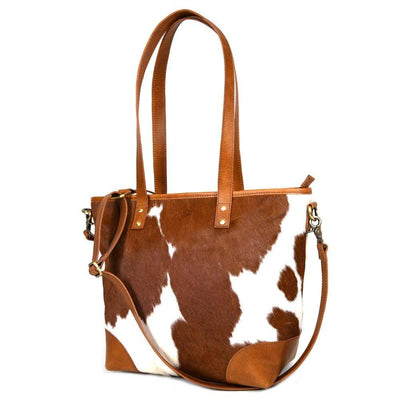 Claire Cowhide Hair Zip Tote + FREE MATCHING WALLET