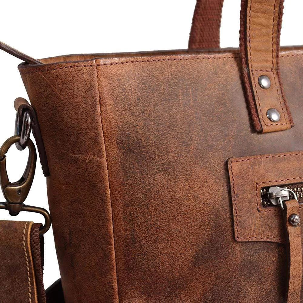 Loretta Leather Tote + FREE Matching Wallet