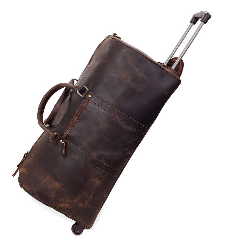 Odyssey Leather Rolling Duffel Montana Hudson