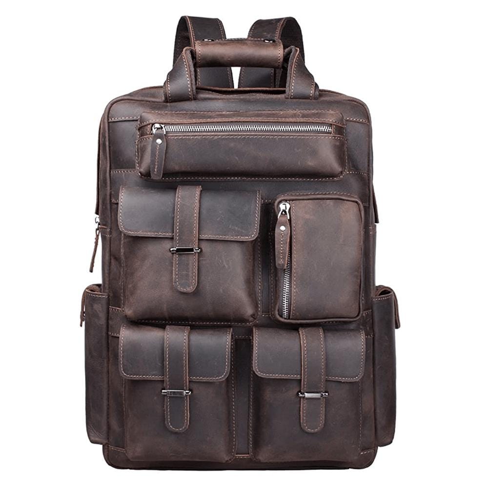 Outback Men's Leather Backpack