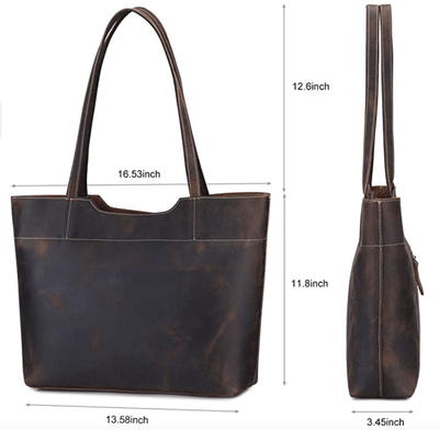 Lydia Leather Zip Tote