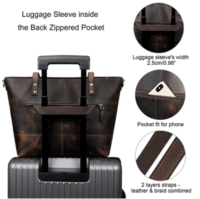 Vintage Emma Leather Tote Bag (PROMO77)