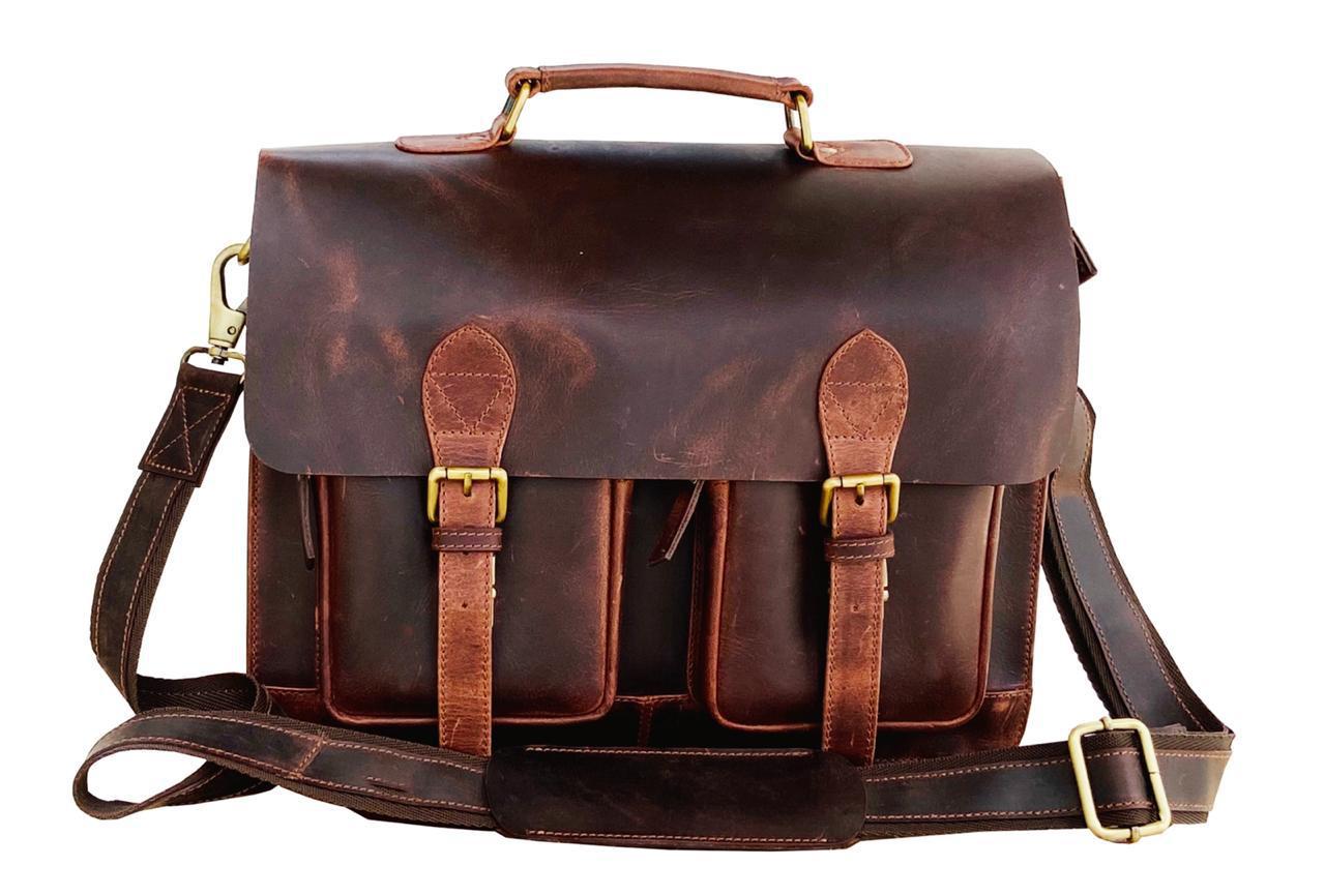 Dawson Leather Messenger Bag
